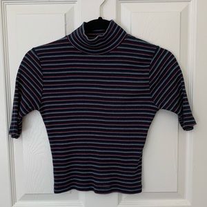 brandy melville striped turtle neck